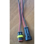 Conector auto 2 pini cu cablu de exterior (HB-202) -www.lutek.ro